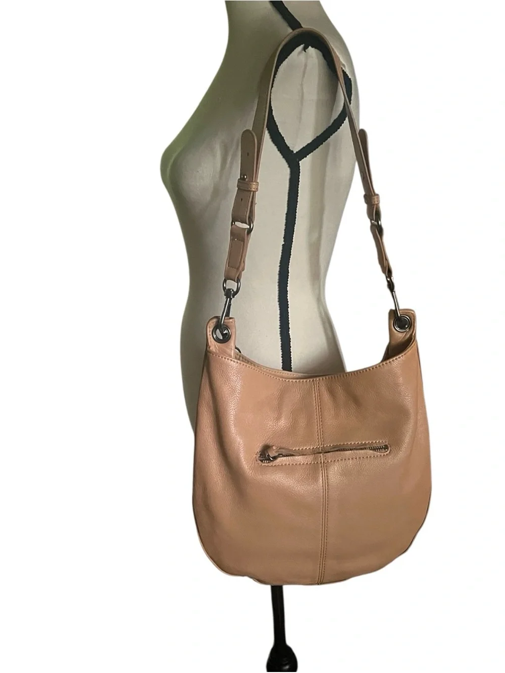 The Sak Zinnia Pebbled Leather Hobo Shoulder Bag